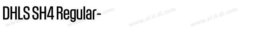 DHLS SH4 Regular字体转换